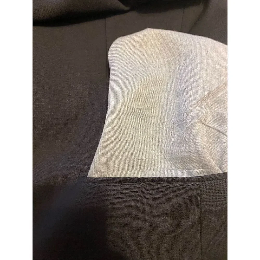 Vintage Pierre Cardin Men's Wool Blazer Black 42 Classic Fit Formal